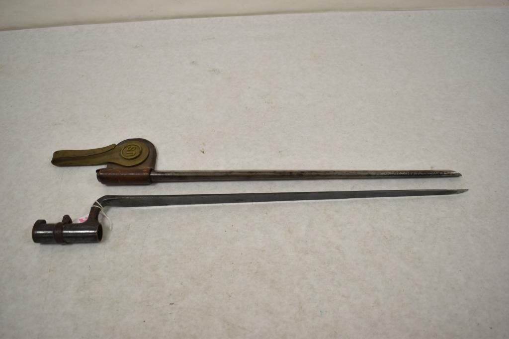 Spanish American War 45-70 Trapdoor Bayonet & Scabbard