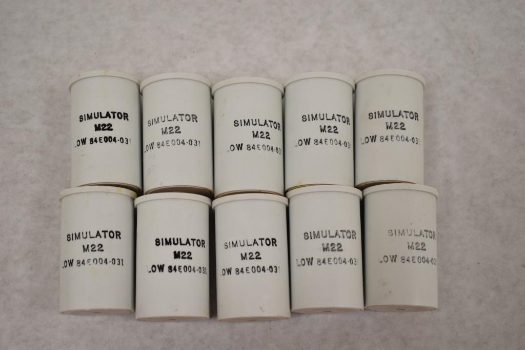 Ten M22 Simulator Cartridges