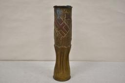 Large Trench Art Shell