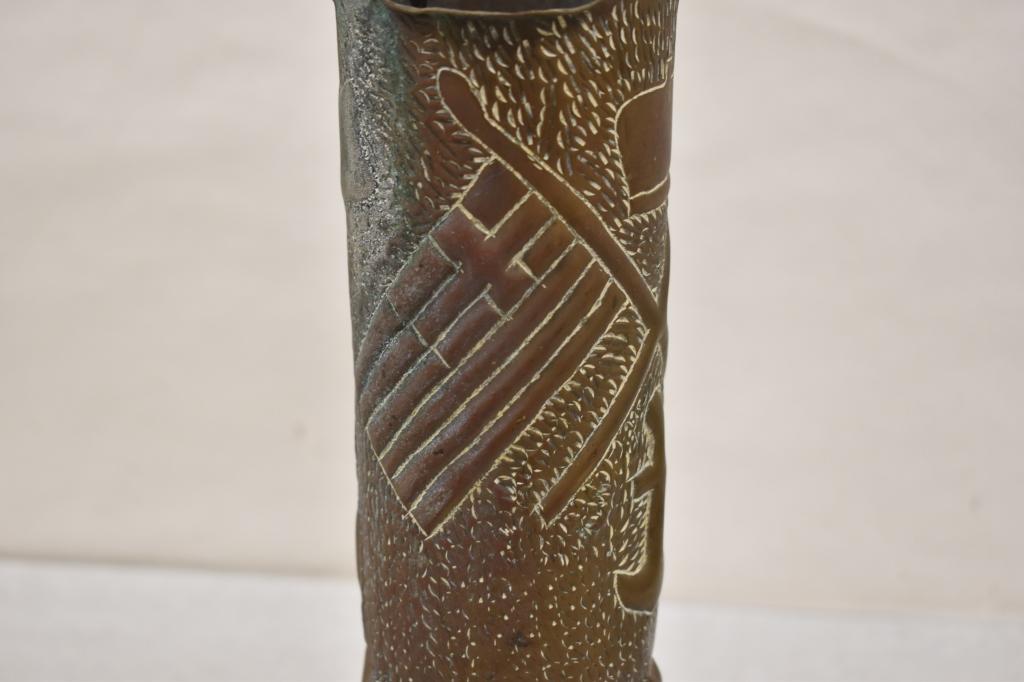 Large Trench Art Shell