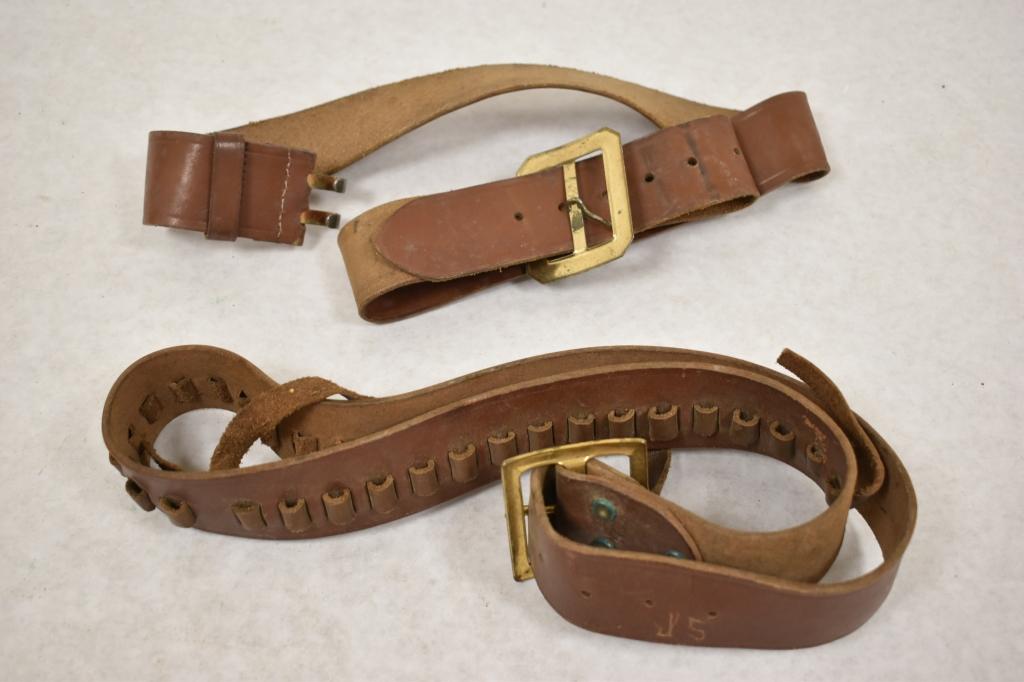 Seven Leather Holsters and Belts