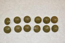 Twelve British Military Uniform Buttons