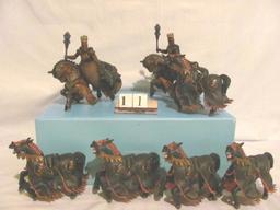 1 lot, 7 in lot, assortment of Medieval Horses