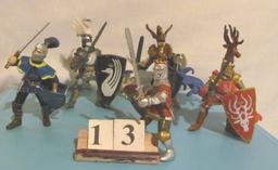 1 lot, 5 in lot, Medieval Riders