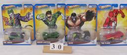 1 lot, 4 in lot, HOT WHEELS - DC Universe