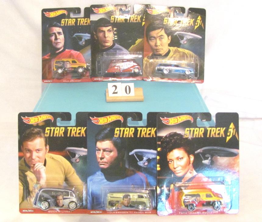 1 Lot , 6 in Lot, STAR TREK Hot Wheels