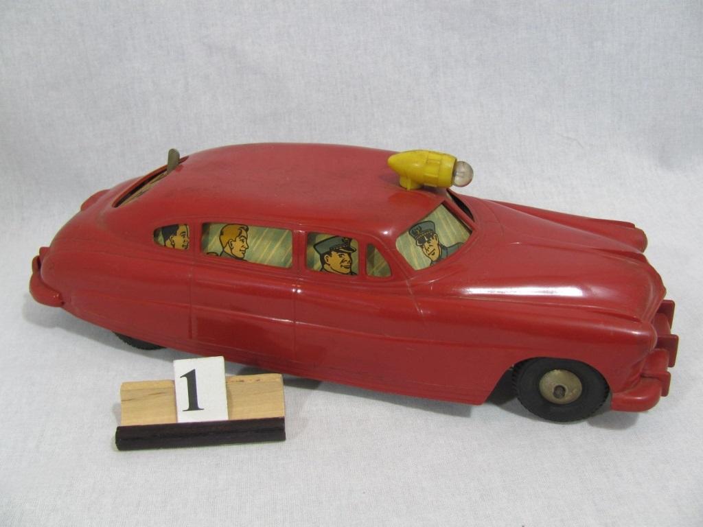 1 in lot, Fire Chief's Car wind-up (works well), on/off switch, early red p