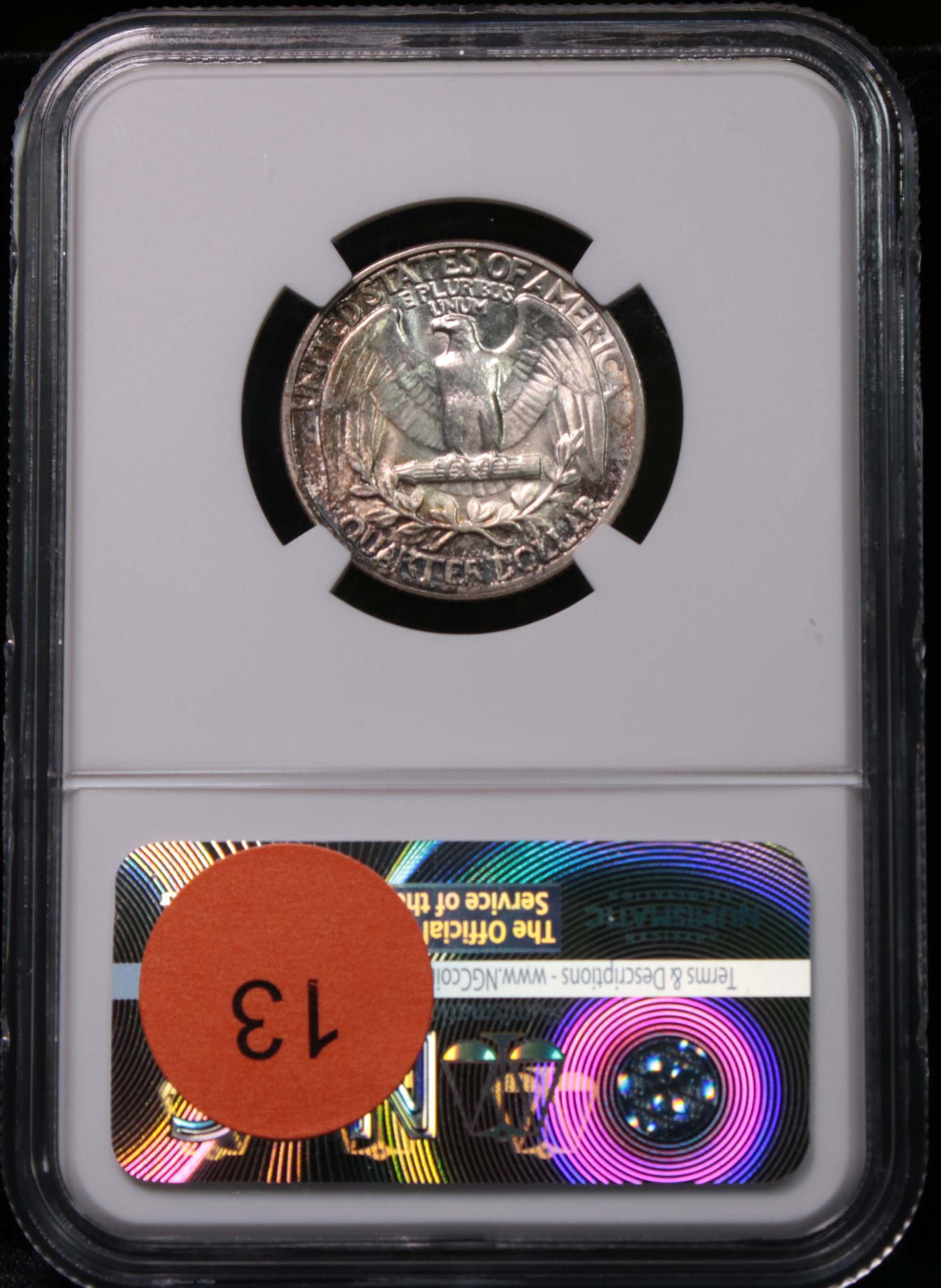 NGC 1942-p Washington Quarter 25c Graded ms64 by NGC