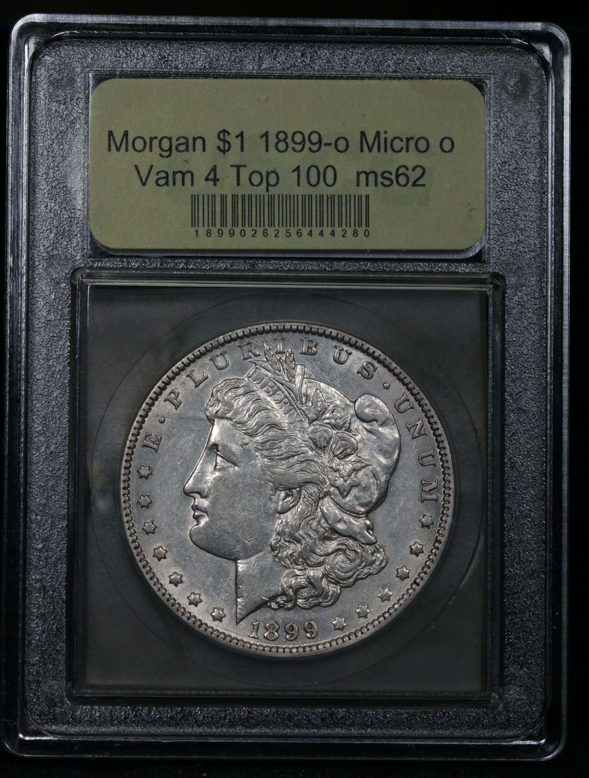 ***Auction Highlight*** 1899-o Micro o Vam 4 Top 100 Morgan Dollar $1 Graded Select Unc by USCG (fc)