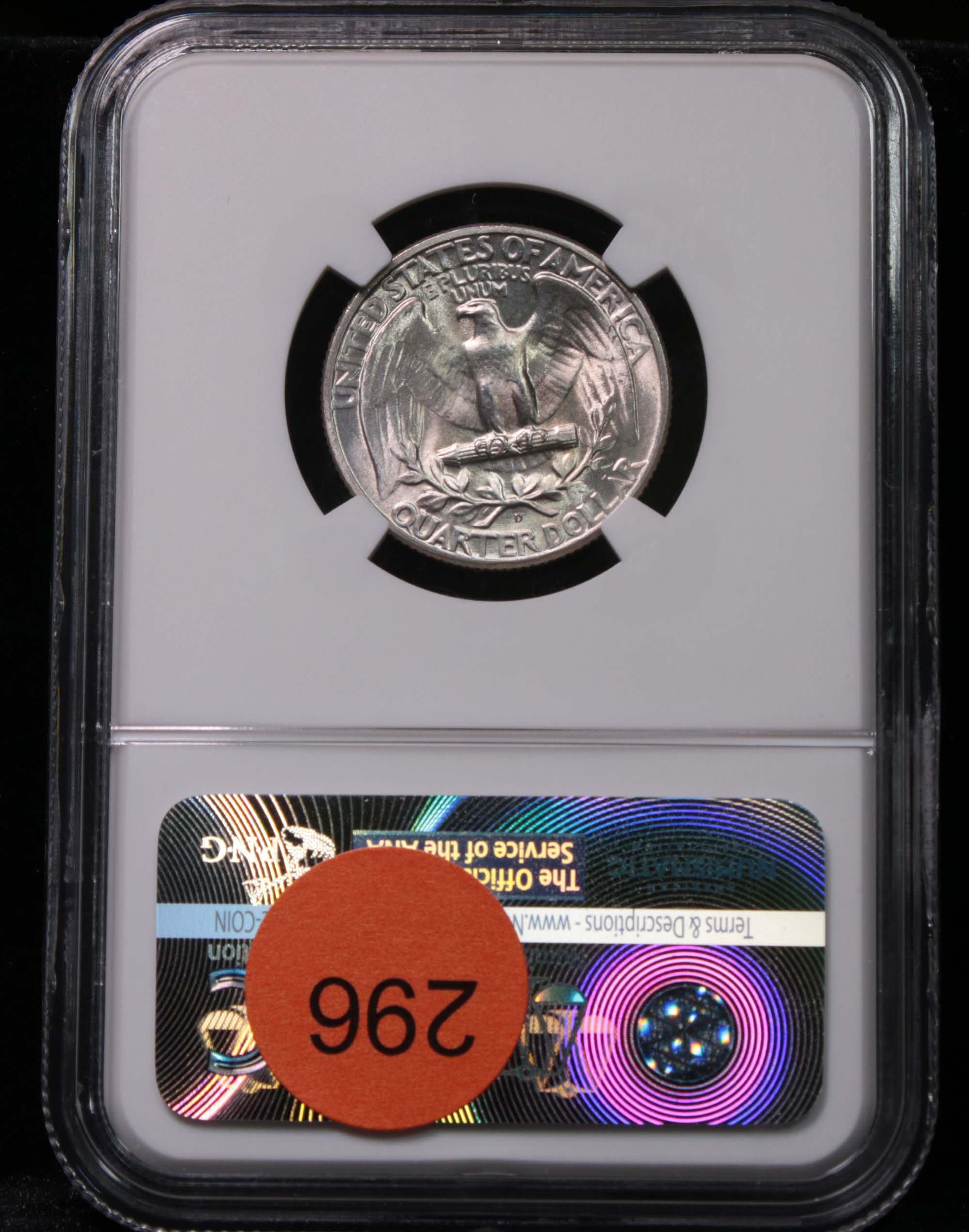 NGC 1945-d Washington Quarter 25c Graded ms66 by NGC