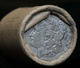 ***Auction Highlight*** Solid Date 1884-s Key Date Morgan Dollar Roll, better than average circ (fc)