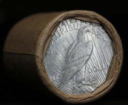 ***Auction Highlight*** Bankers Trust Shotgun Roll of Peace Dollars High Relief 1921 & d ends (fc)