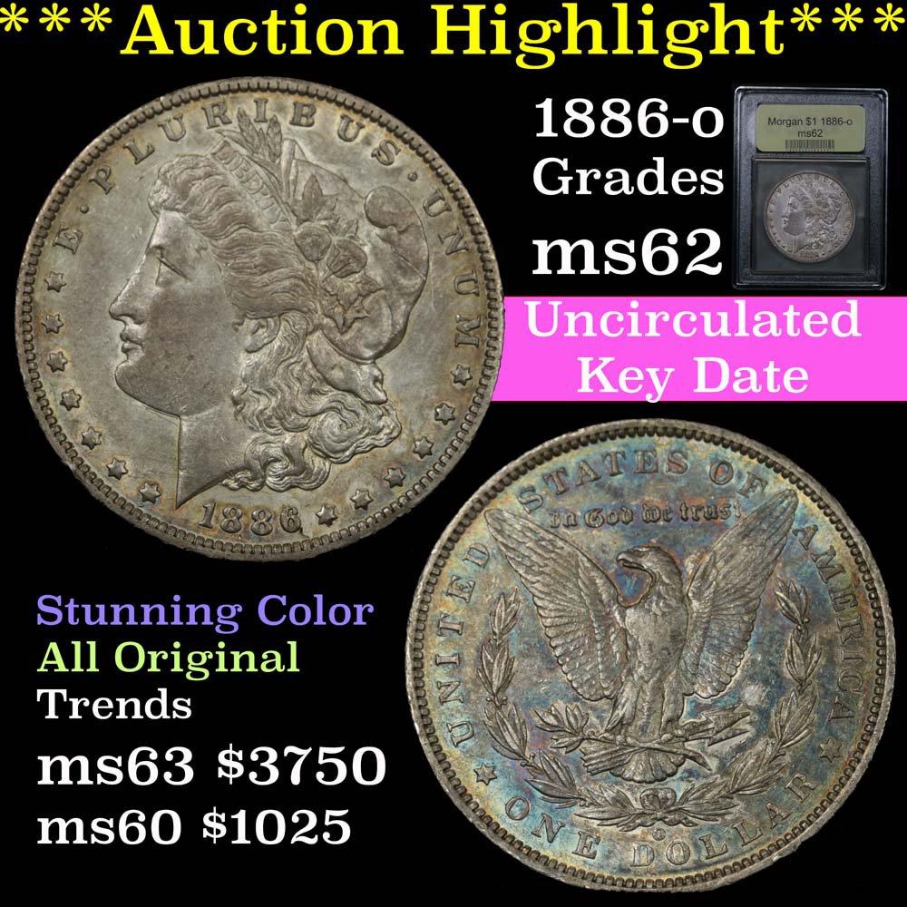 ***Auction Highlight*** 1886-o Morgan Dollar $1 Graded Select Unc by USCG (fc)