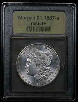 ***Auction Highlight*** 1887-s Morgan Dollar $1 Graded Choice+ Unc by USCG (fc)