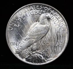 ***Auction Highlight*** 1922-p Peace Dollar $1 Grades GEM+ Unc (fc)