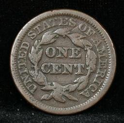 1847/47 Large/small 47 Braided Hair Large Cent 1c Grades vf+