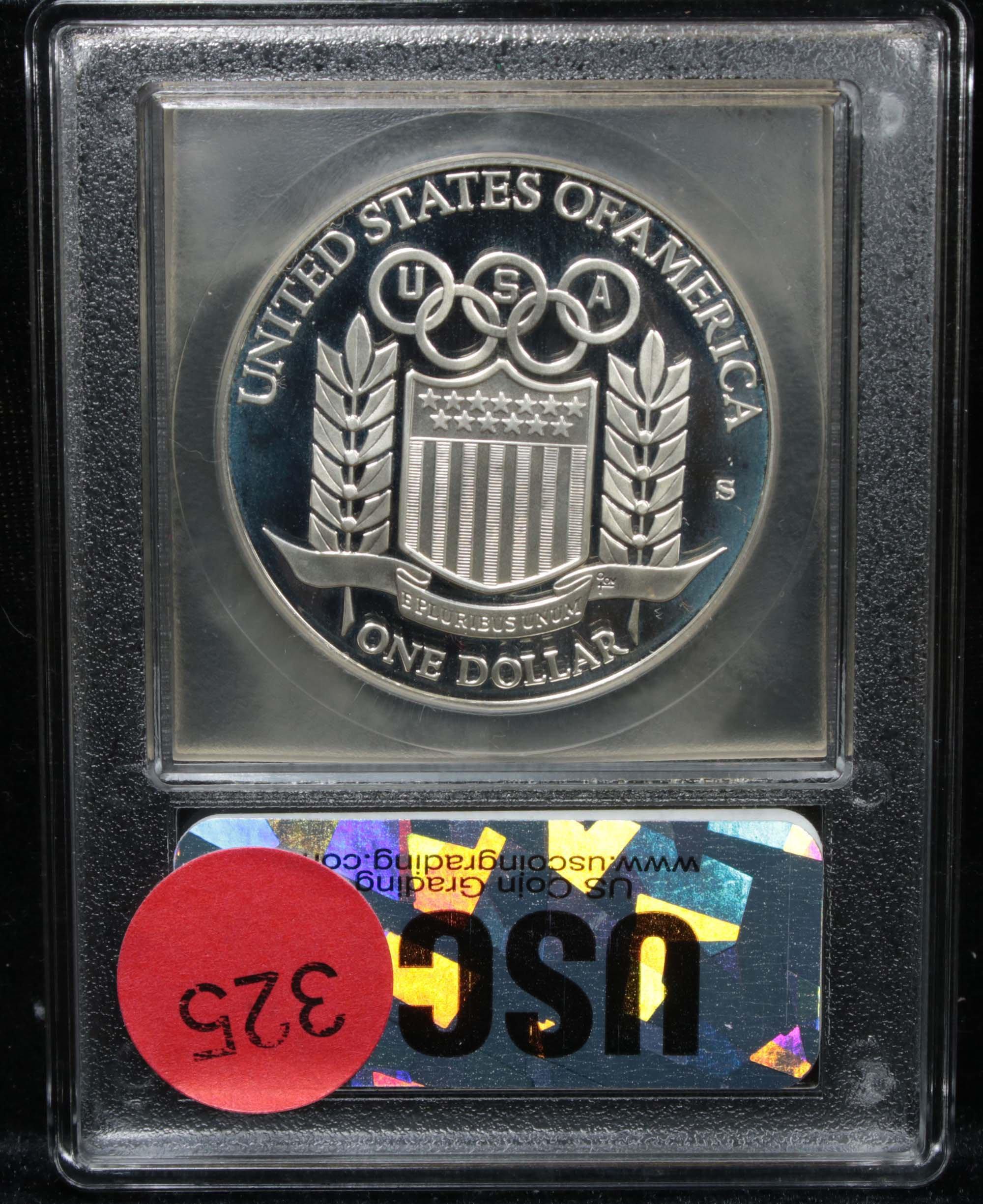 1992-s Olympic Modern Commem Dollar $1 Graded GEM++ Proof Deep Cameo by USCG