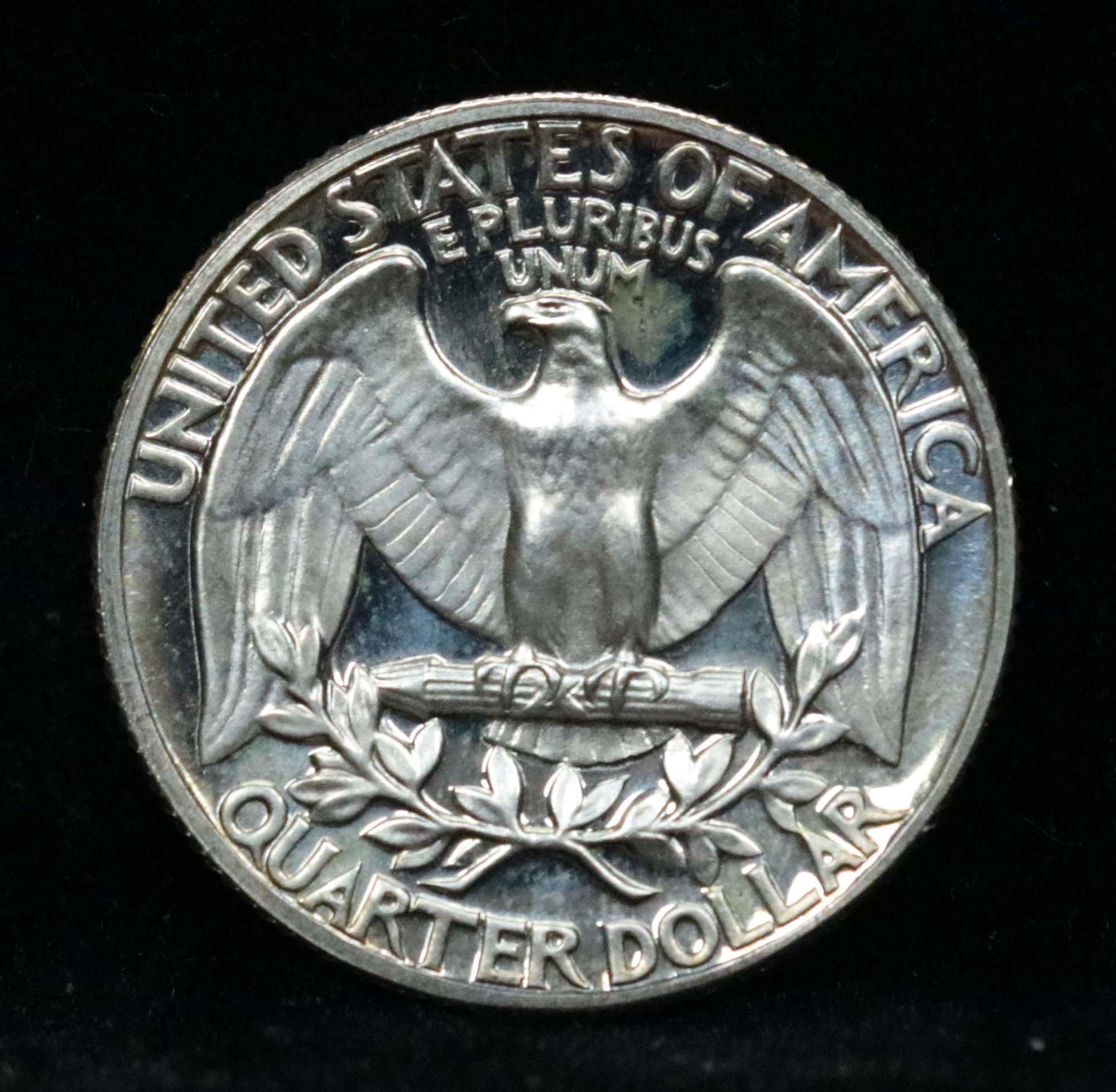 1962 Washington Quarter 25c Grades GEM++ Proof