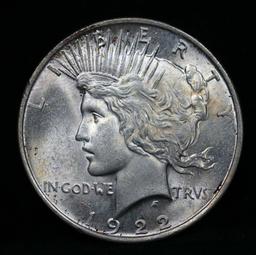 1922-p Peace Dollar $1 Grades Choice Unc