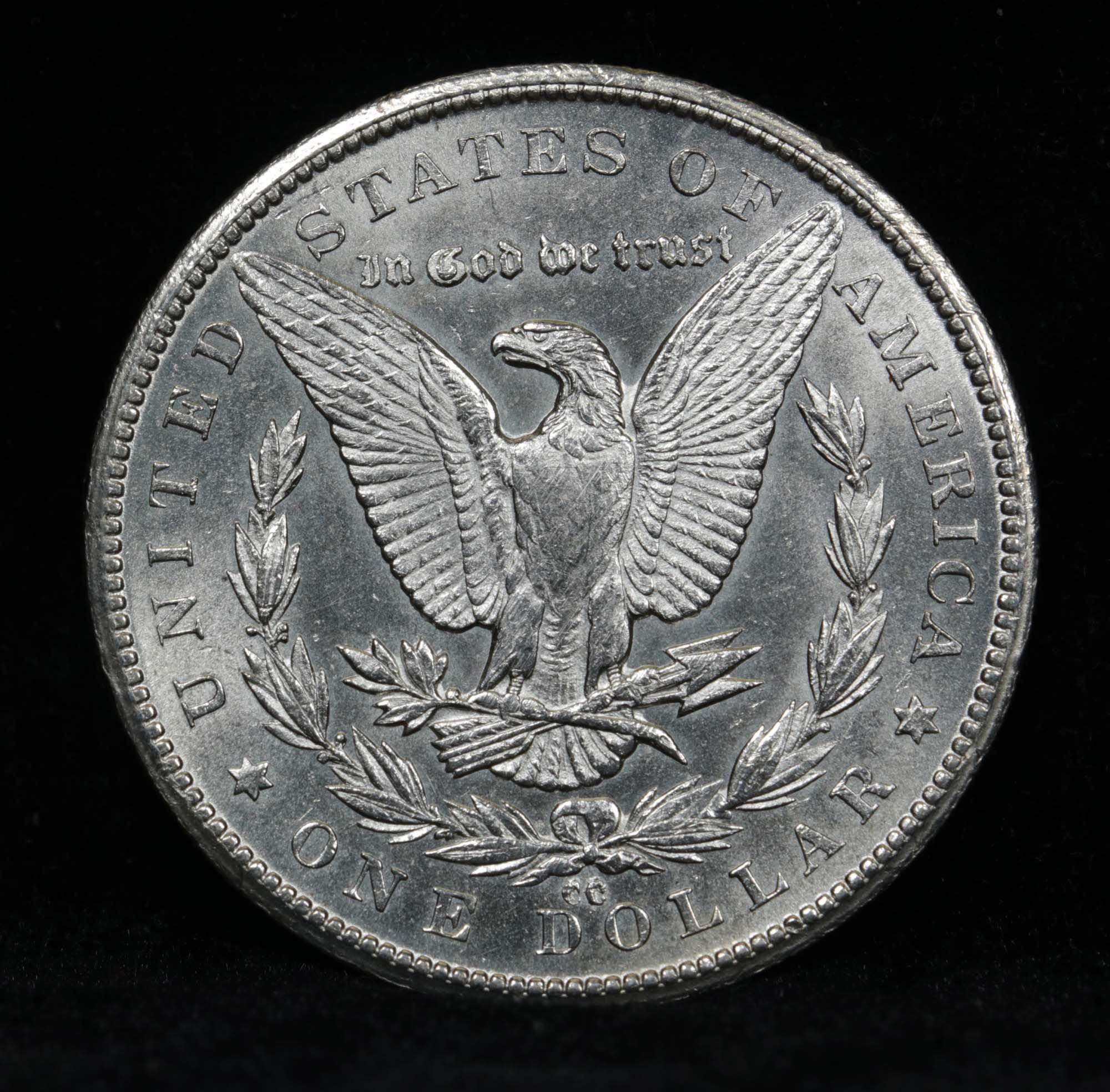 ***Auction Highlight*** 1879-cc/cc Vam 3 Capped Die Morgan Dollar $1 Graded GEM Unc by USCG (fc)