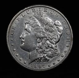 Much better Date 1897-s Morgan Dollar $1 Blast white Grades Choice AU/BU Slider