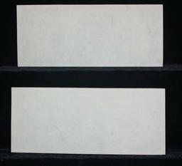 ***Auction Highlight*** Error Note Series 1985 Consecutive Blank Backs FRN $1 Grades New Gem CU (fc)