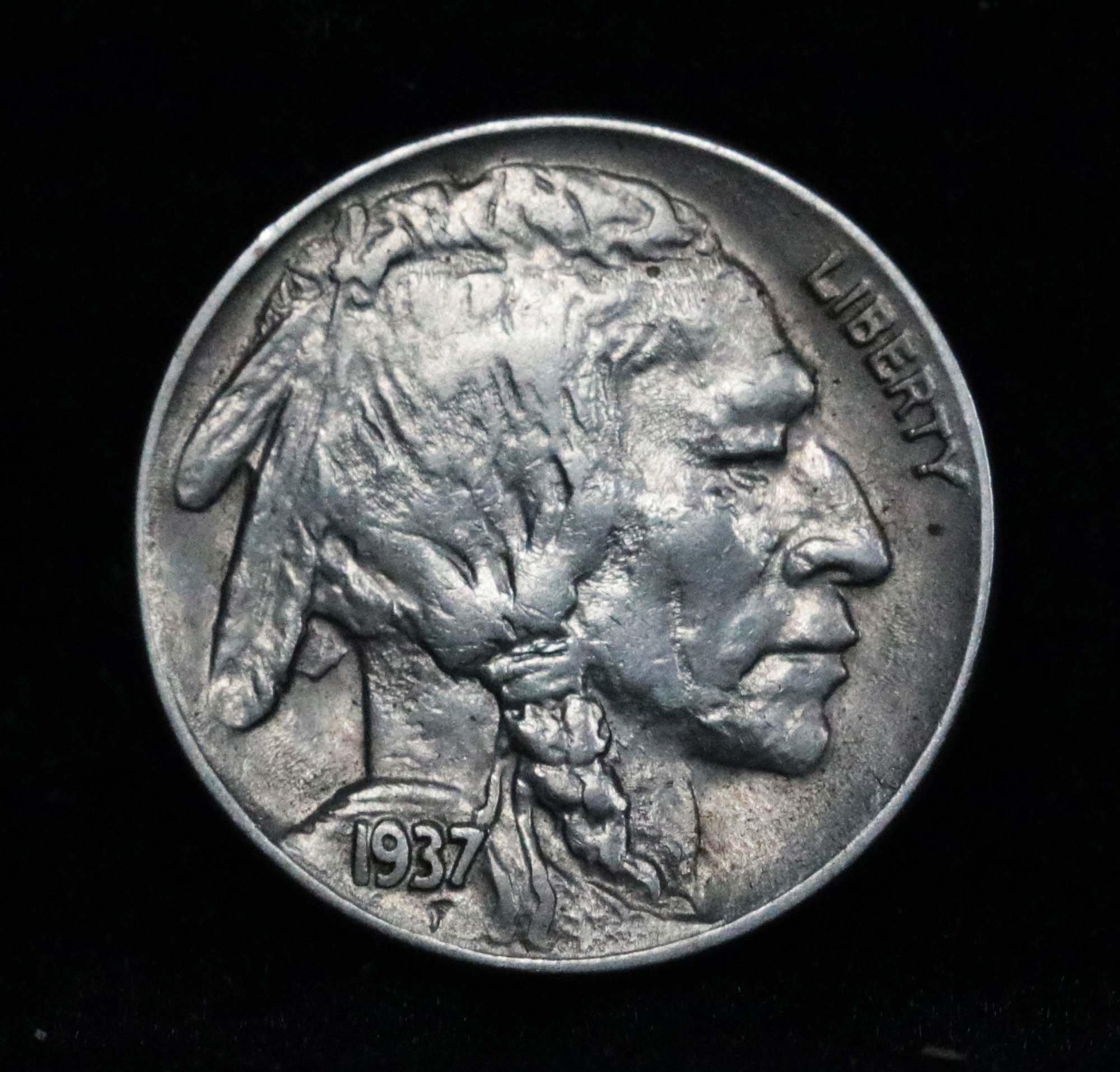 ***Auction Highlight*** 1937-d 3 Leg Buffalo Nickel 5c Graded Select Unc USCG Bucket list coin (fc)