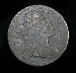 Tough Date 1801 Draped Bust Large Cent 1c Grades g, good