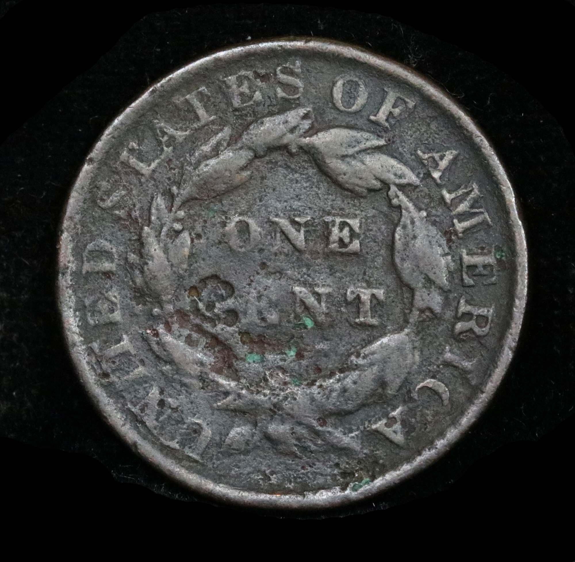 Good Detail for the Grade 1833 Coronet Head Large Cent 1c Grades vf+ Good Detail for the Grade