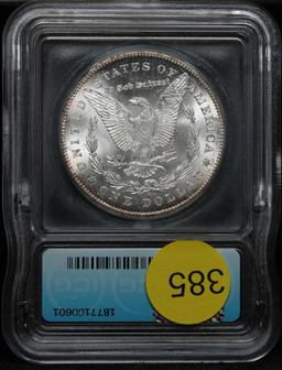 ***Auction Highlight*** 1878-cc Morgan $1 Beautiful rim toning Graded ms65 By ICG Ultra clean (fc)