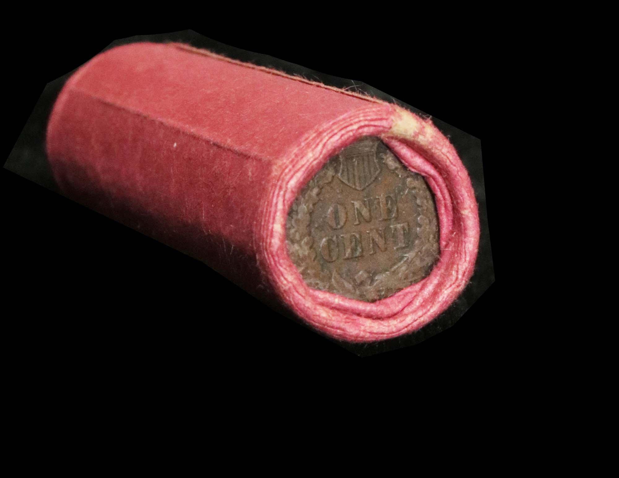 ***Auction Highlight*** 1870's Indian Cent Roll, 1877 end, a vf++ rev other end Indian Cent 1c (fc)