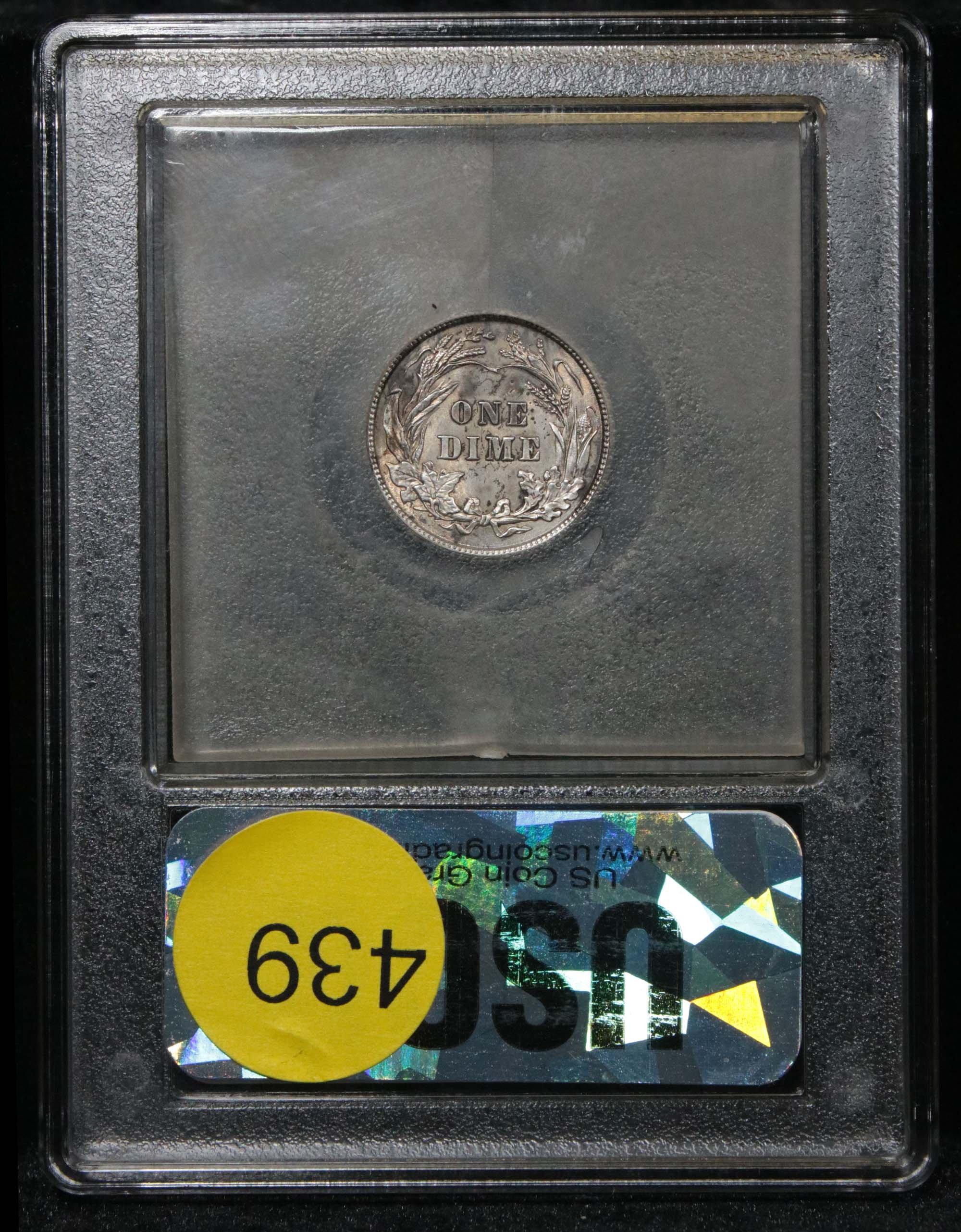 ***Auction Highlight*** Spectacular 1913-p Barber Dime 10c Graded GEM+ Unc by USCG great strike (fc)