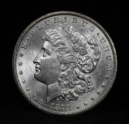 ***Auction Highlight*** Scarce 1878-cc Morgan Dollar $1 Vam 9 Graded Choice+ Unc by USCG PQ (fc)