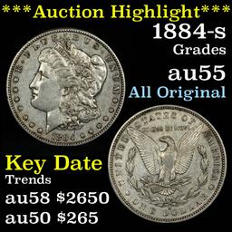 ***Auction Highlight*** Semi PL  1884-s Morgan Dollar $1 Grades Choice AU (fc)
