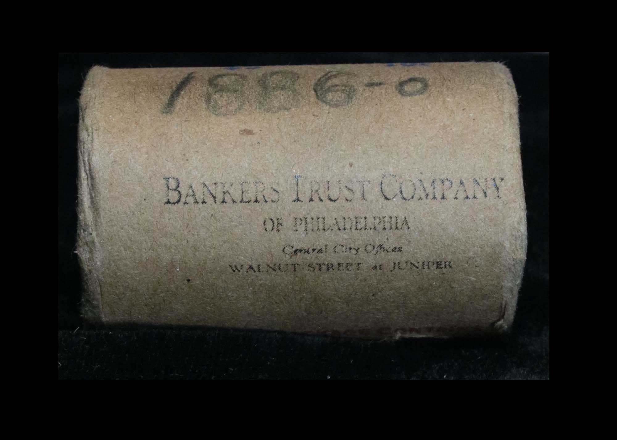 ***Auction Highlight*** Solid date Morgan $1 roll 1886-o, better than avg circ Morgan Dollar $1 (fc)