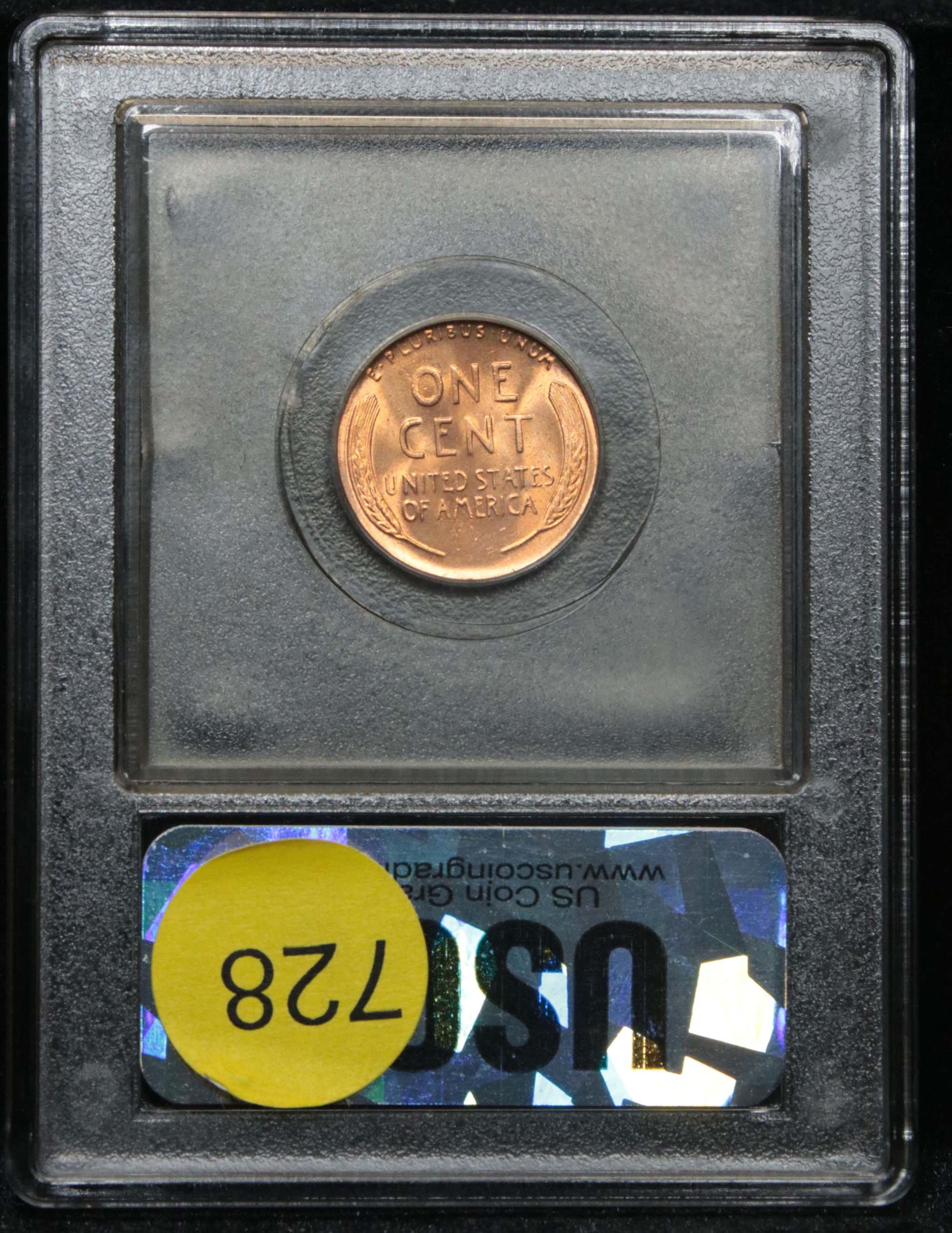 ***Auction Highlight*** Spectacular 1957-p Lincoln 1c Graded GEM++ RD by USCG exceptional color (fc)