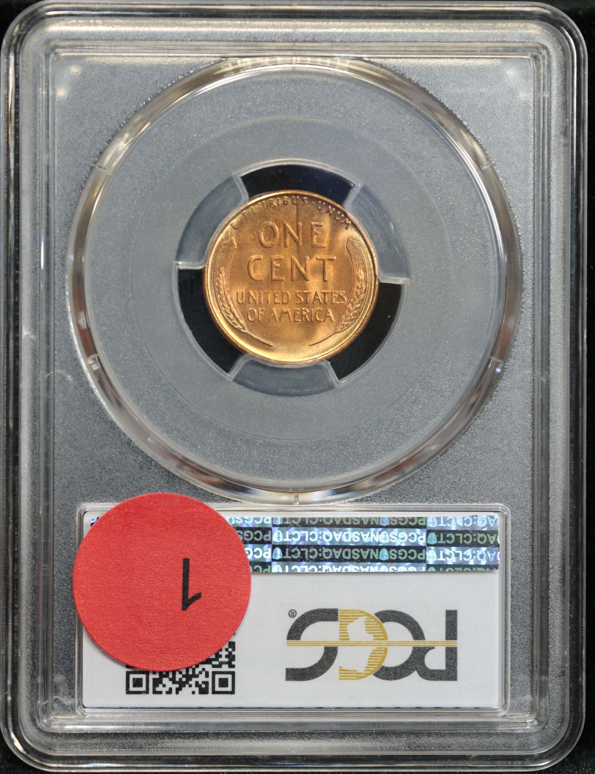 PCGS 1940-s Lincoln Cent 1c Graded ms66 rd by PCGS