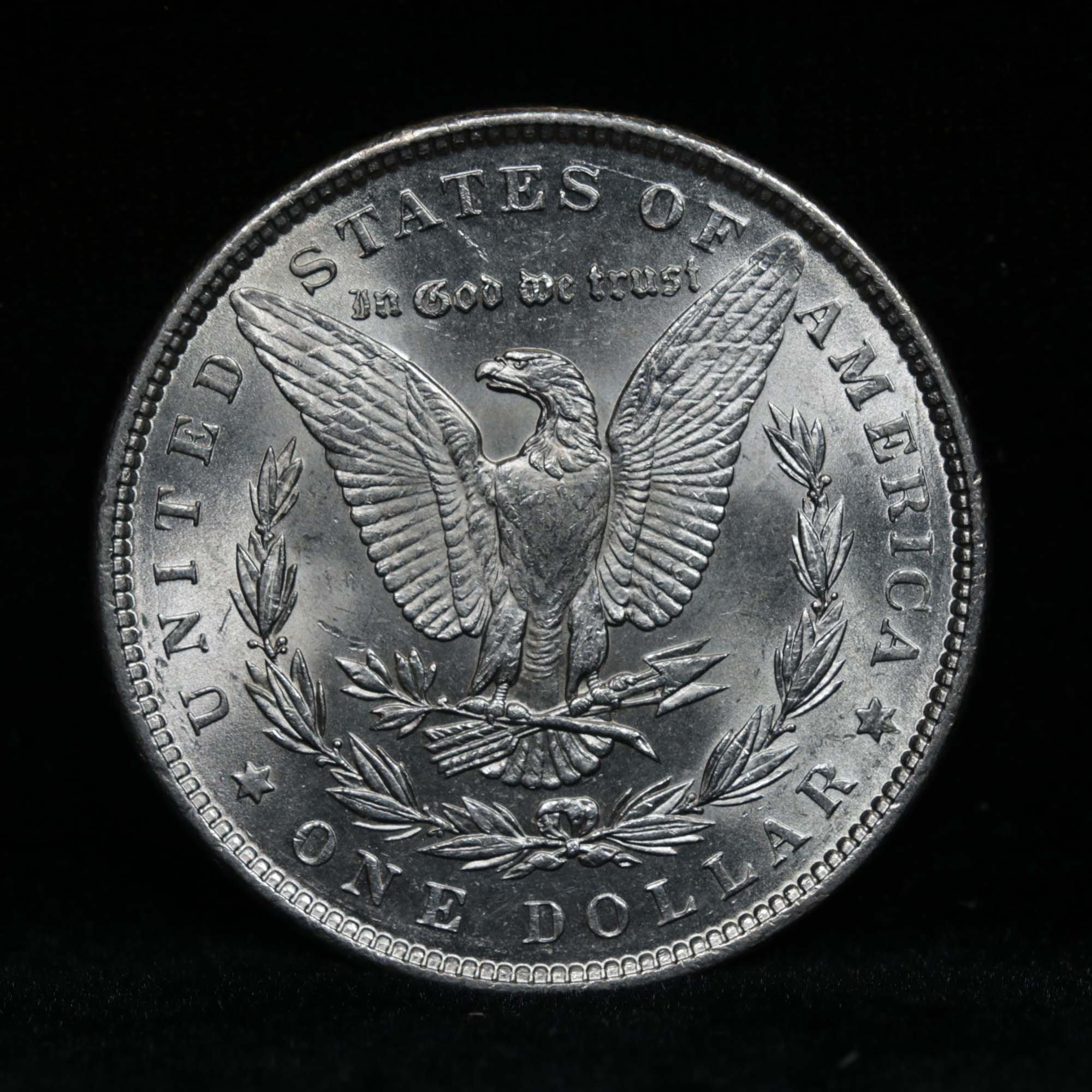 1889-p Morgan Dollar $1 Grades Choice+ Unc (fc)