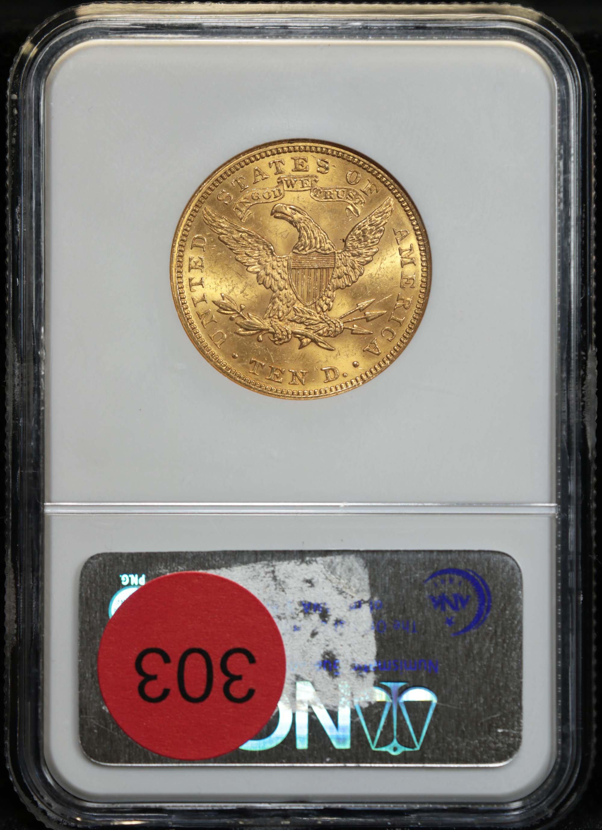 ***Auction Highlight*** NGC 1907-p Gold Liberty Eagle $10 Graded ms61 by NGC (fc)