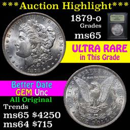 ***Auction Highlight*** 1879-o Morgan Dollar $1 Graded GEM Unc by USCG (fc)