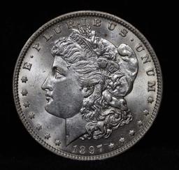 ***Auction Highlight*** 1897-o Morgan Dollar $1 Graded Choice+ Unc by USCG (fc)