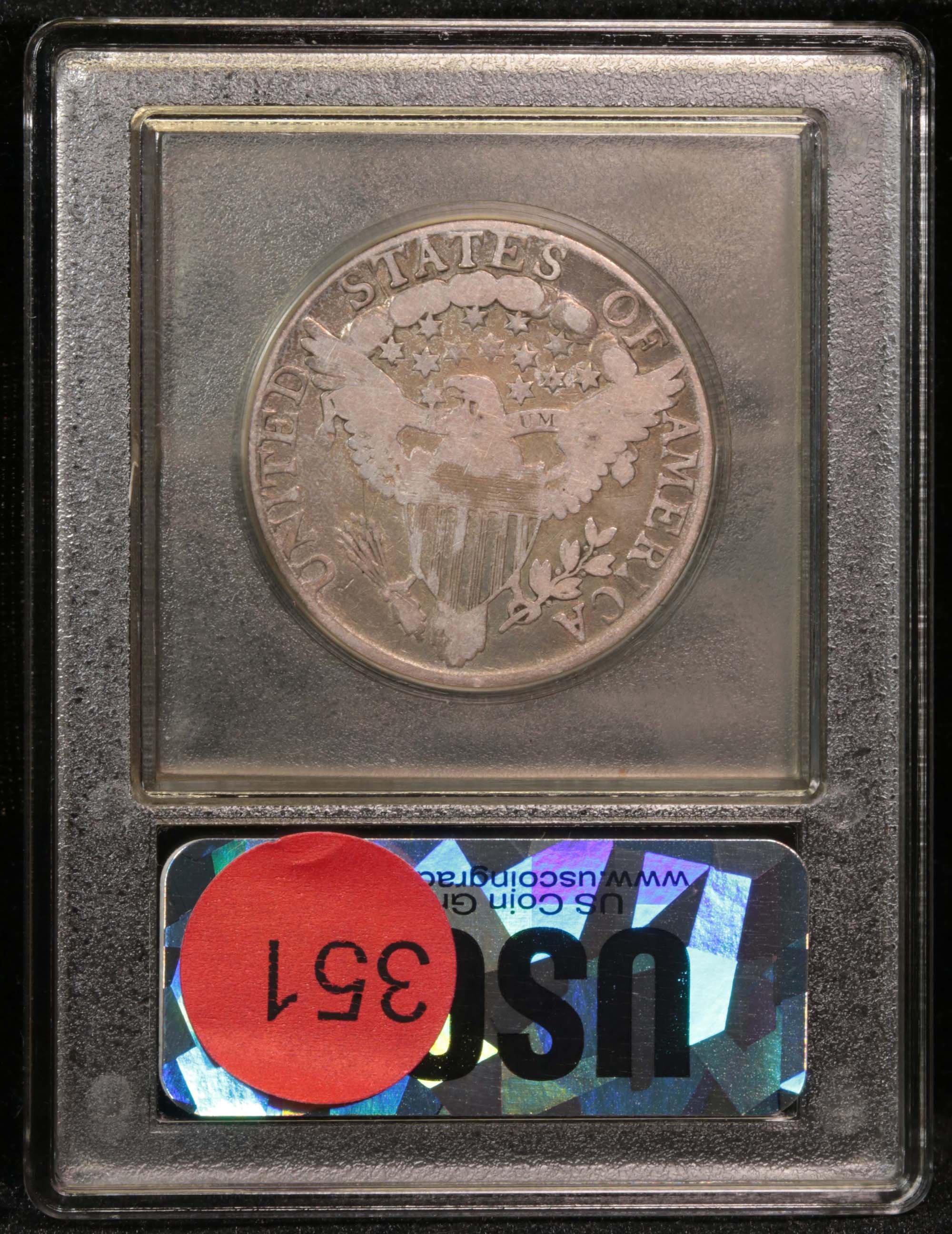 ***Auction Highlight*** 1806/5 Large Stars Draped Bust Half Dollar 50c Graded f, fine by USCG (fc)