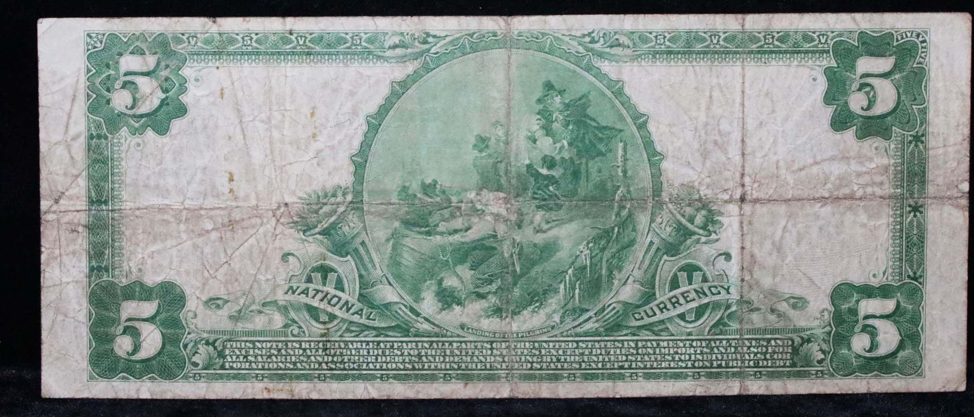 ***Auction Highlight*** $5 Corsicana #3506 National currency $5 Grades vf++ (fc)