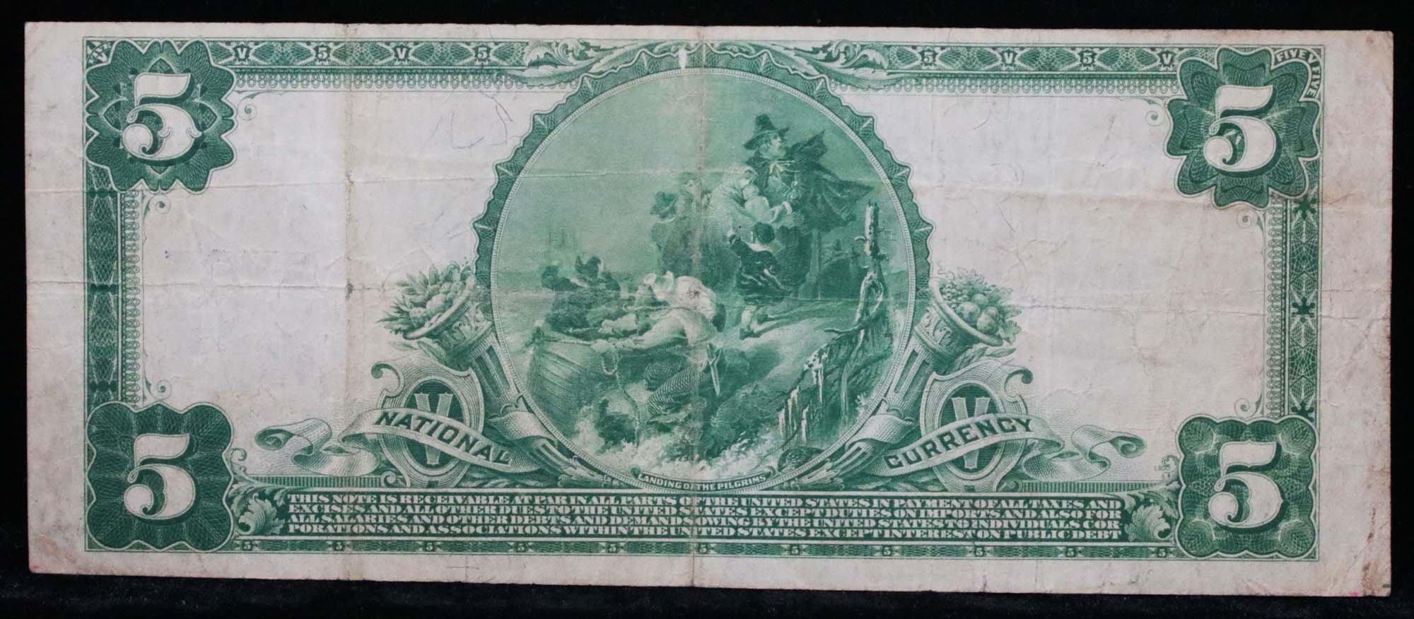 ***Auction Highlight*** $5 Texarcana #3785 National currency $5 Grades vf++ (fc)