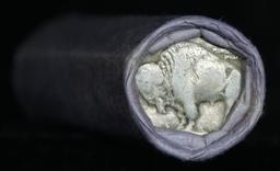 Roll of Buffalo Nickels, 1916 & 'd' Mint Ends