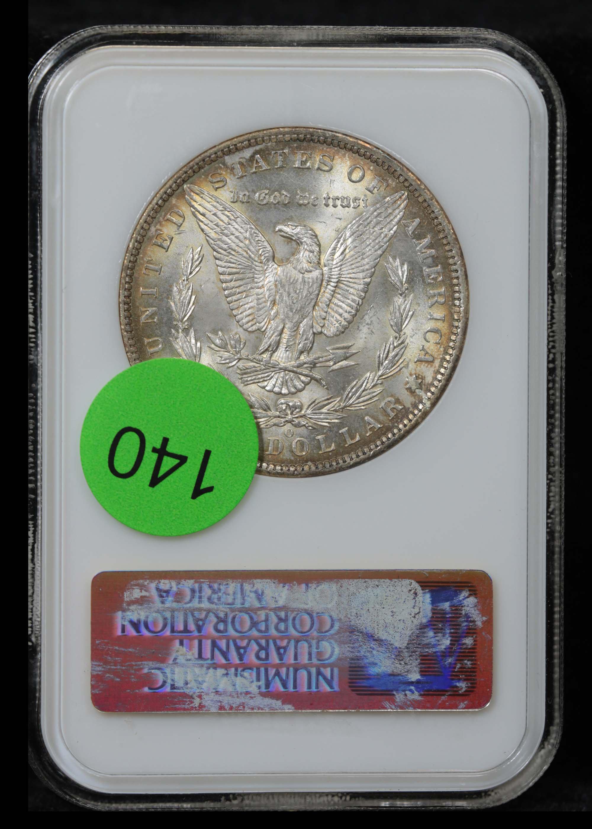 NGC 1885-o Morgan Dollar $1 Graded ms64 By NGC