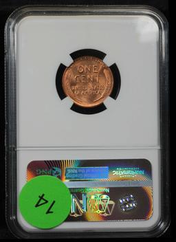 NGC 1958-p Lincoln Cent 1c Graded ms65 rd By NGC