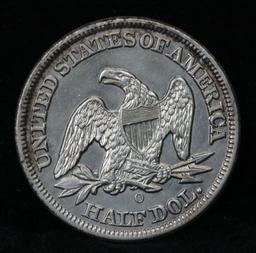 ***Auction Highlight*** 1855-o Seated Half Dollar 50c Doubled obverse Graded Choice Unc By USCG (fc)