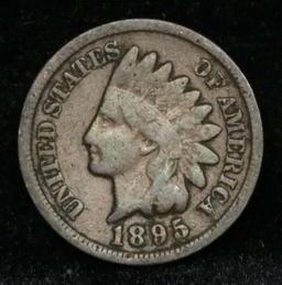 1895 Indian Cent 1c Grades vg, very good