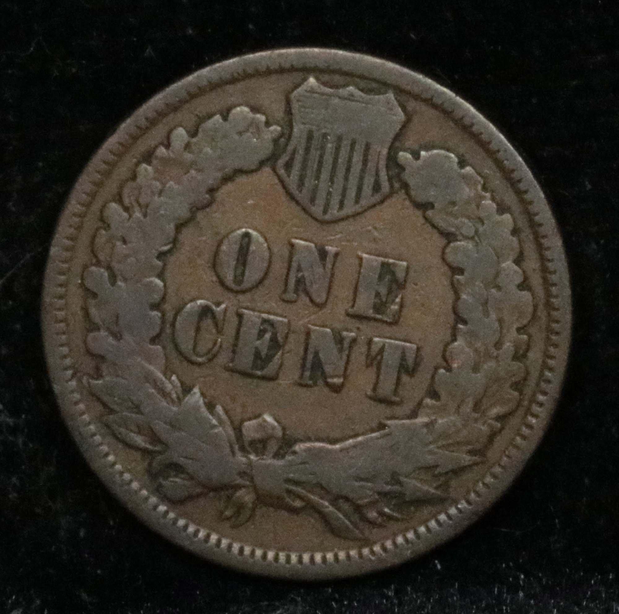 1895 Indian Cent 1c Grades vg, very good